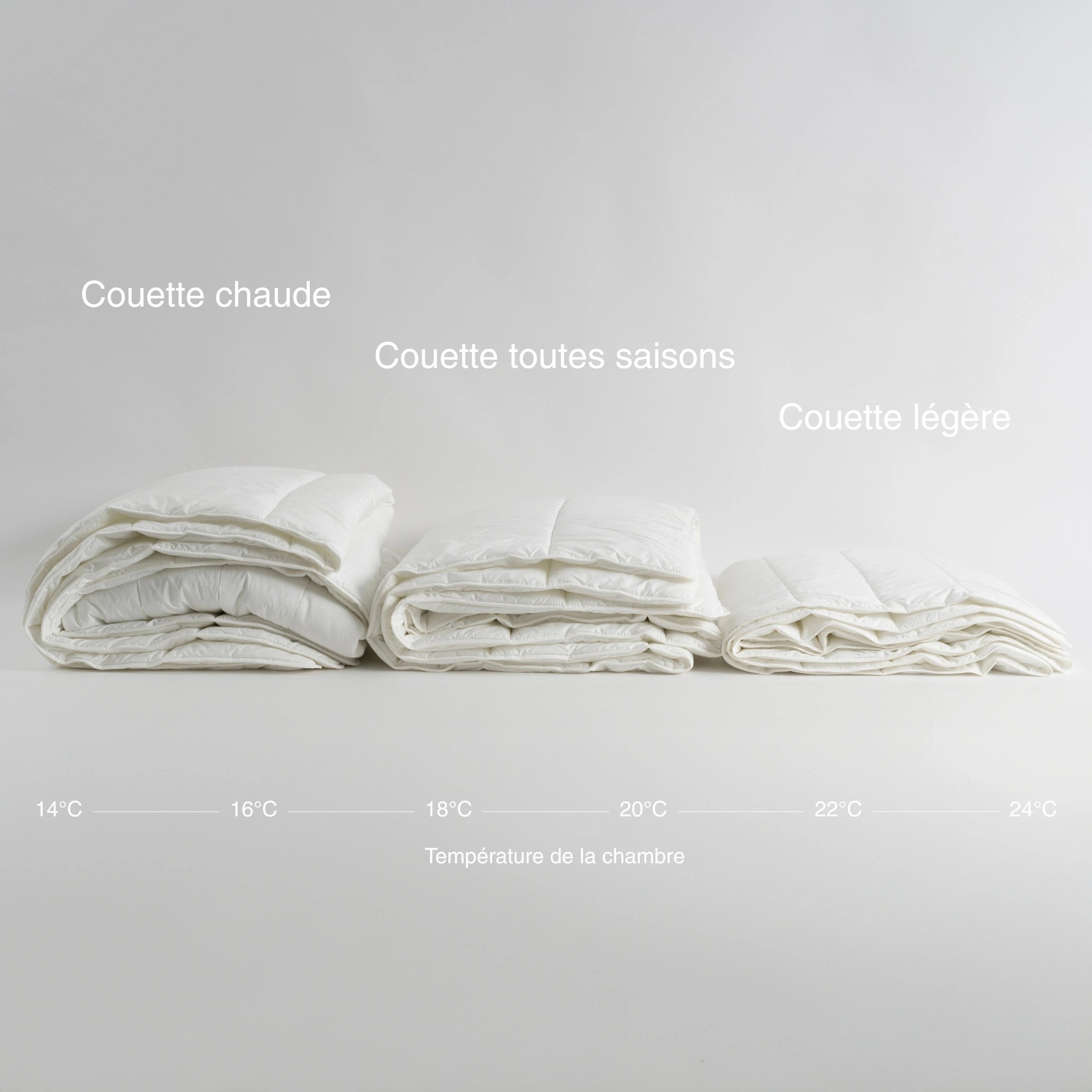 Pack 2 couettes légères